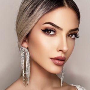 Kristal Taşlı Gelin Küpesi